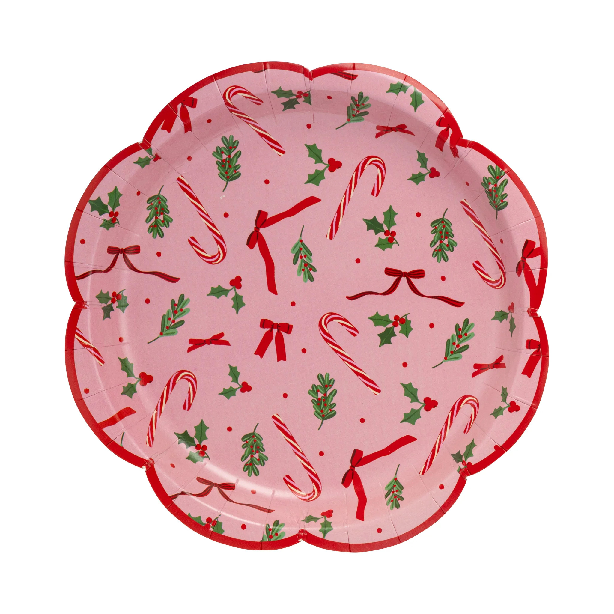 Candy Cane Patterned Plate | My Mind's Eye