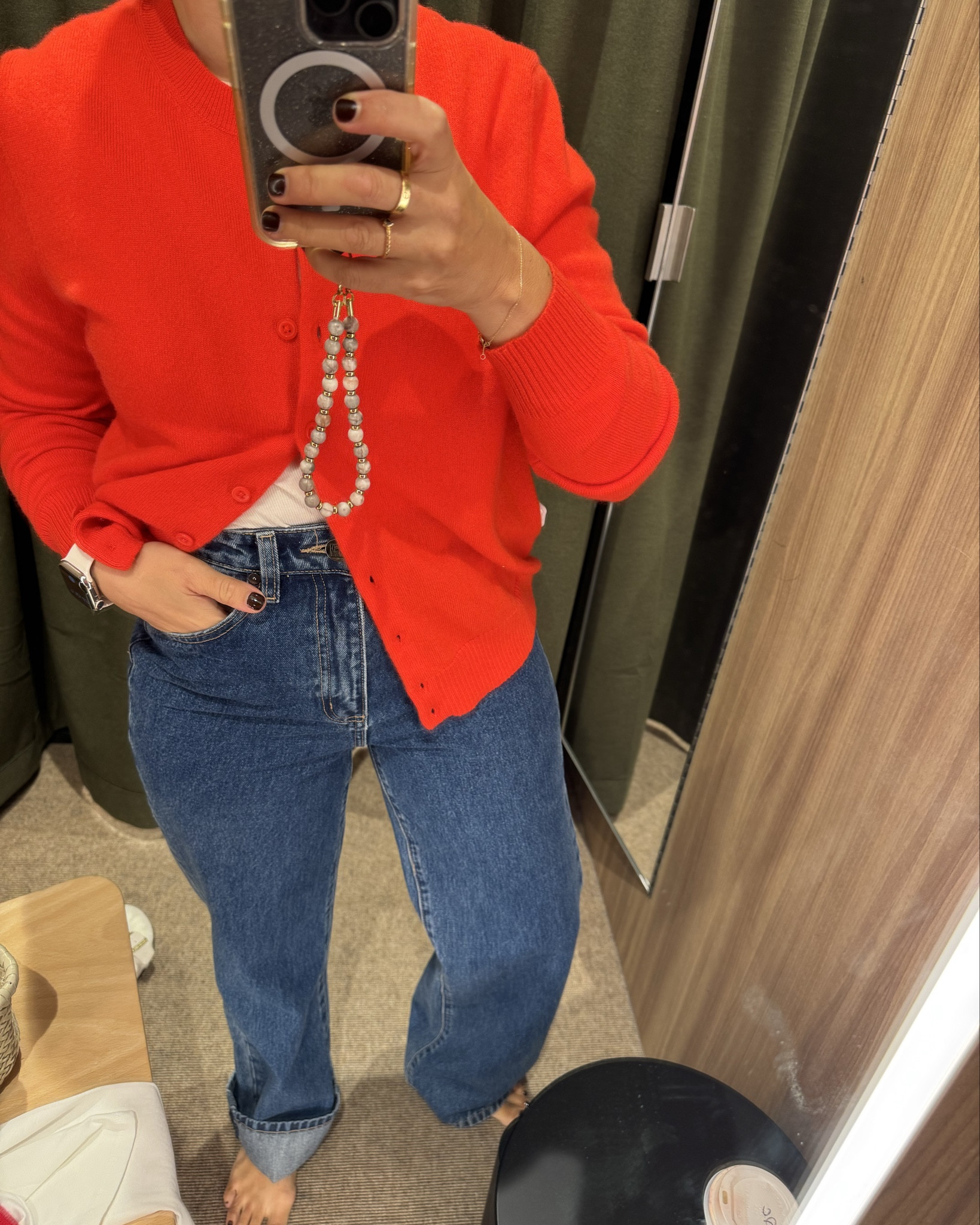 David Jones try-on. A perfectly soft Autograph by Marks and Spencer cashmere cardigan, and Elka Collective jeans that are the ideal blue hue. Cardigan and jeans both size 8 and true to size. 

#LTKautumn #LTKjeans #LTKaustralia