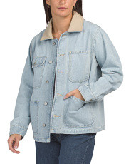 Barn Jacket With Canvas Collar | Jackets | Marshalls | Marshalls