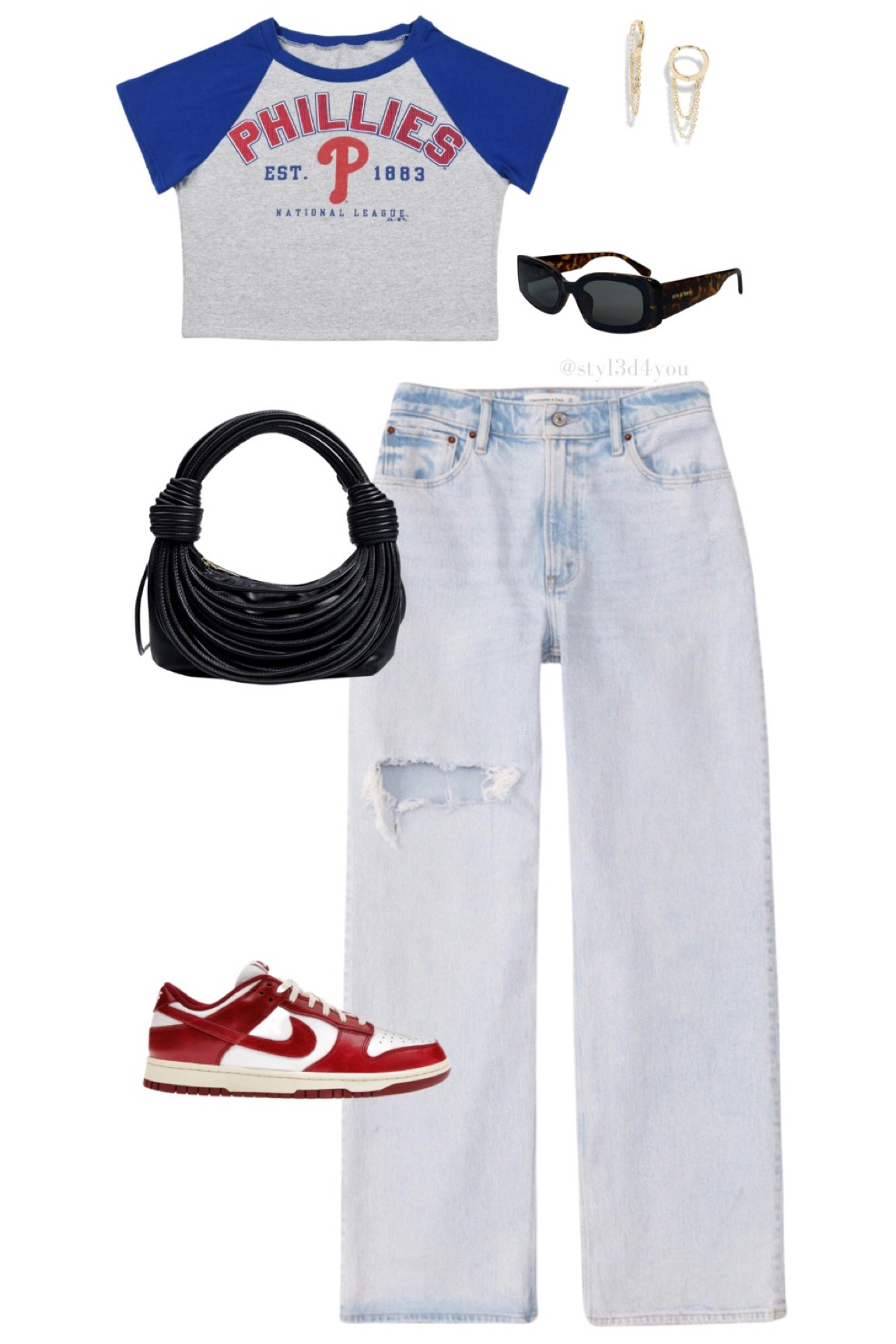 Top from tongue tied apparel, purse from Amazon 