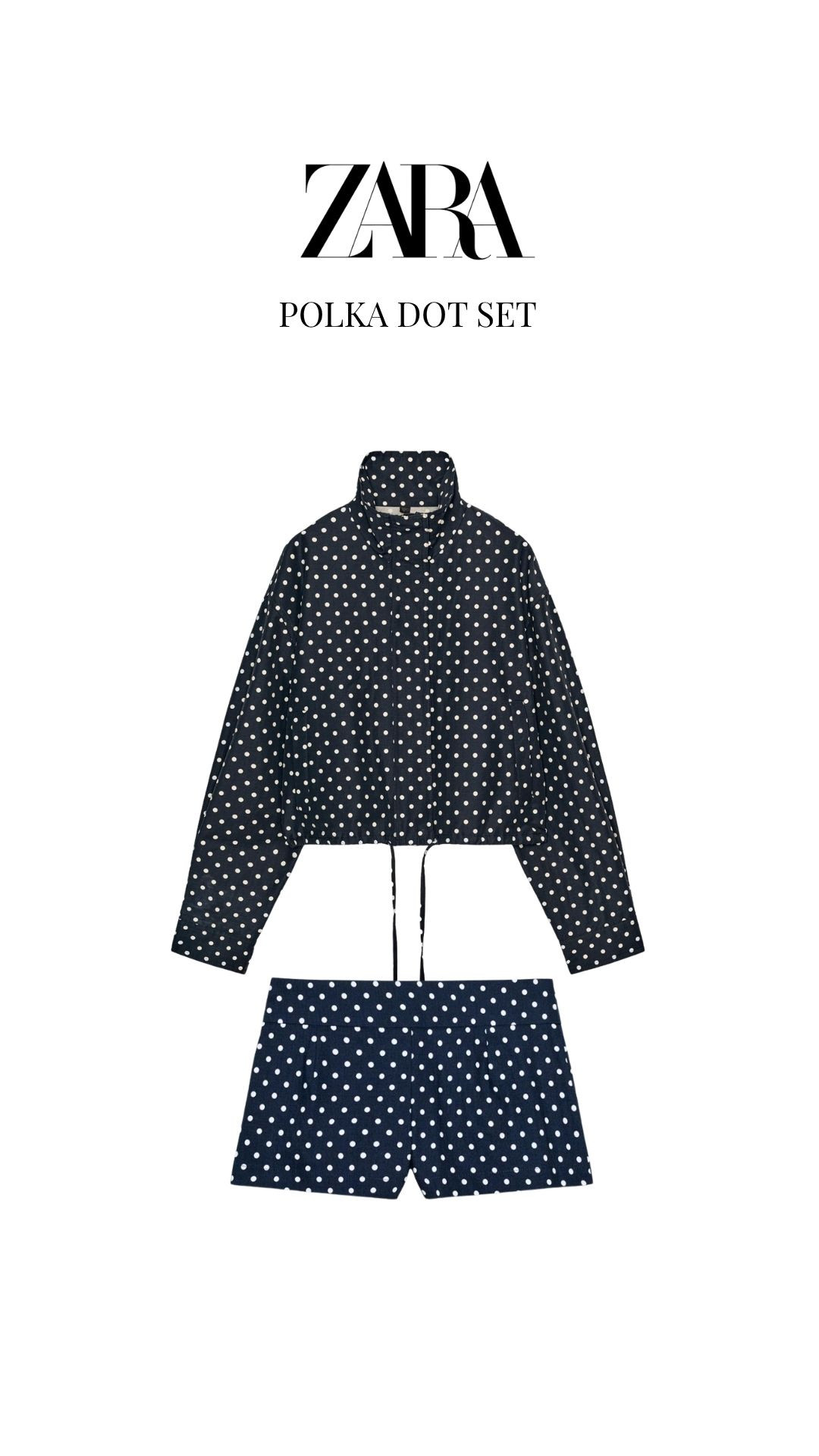 This Zara Polka Dot Co-ord is gorgeous!! 

Zara Co-ord Set, Polka Dot Shorts And Shirt, Navy And White Outfit, Summer Co-ord Outfit, Easy Throw On Outfit, Spring Summer Trend 

 #LTKuk #LTKspring #LTKsummer