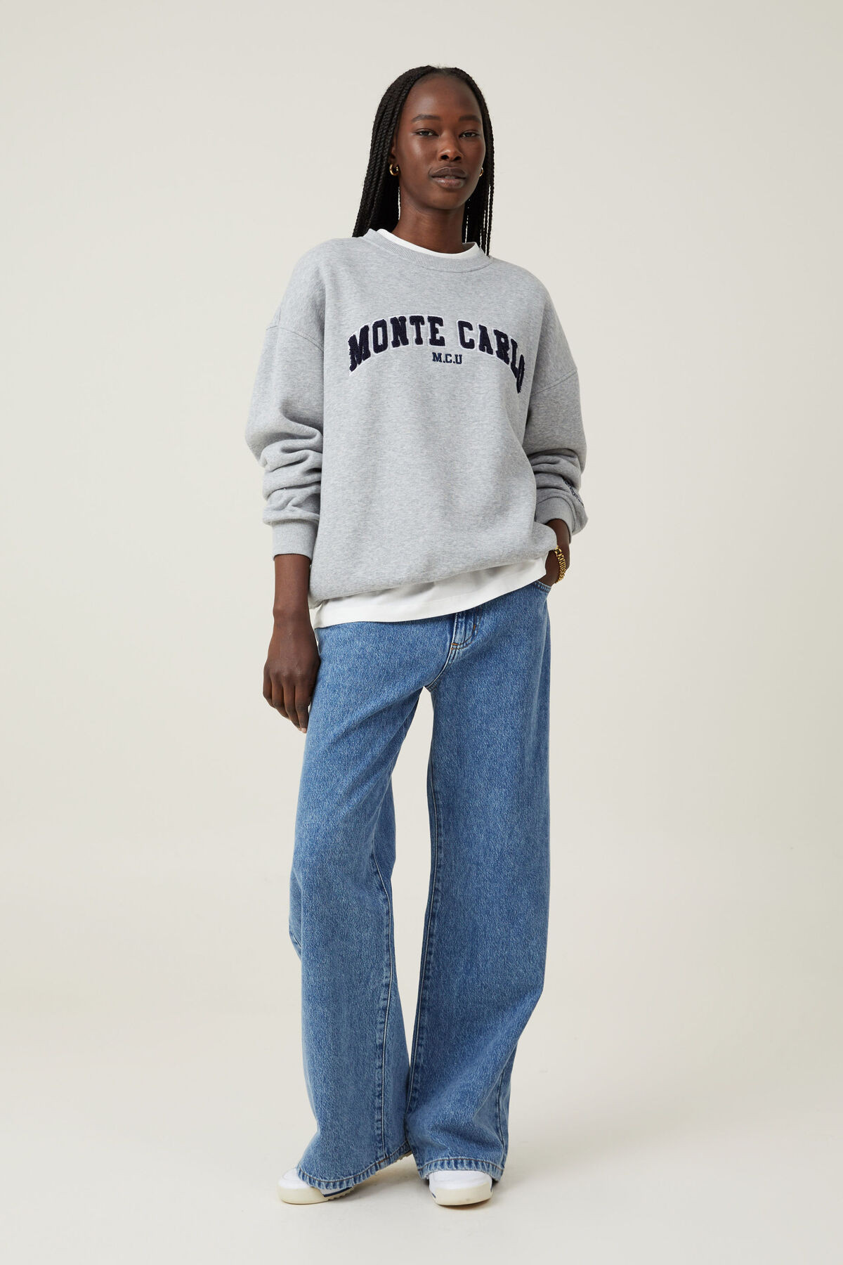 Classic Fleece Graphic Crew Sweatshirt | Cotton On (US)