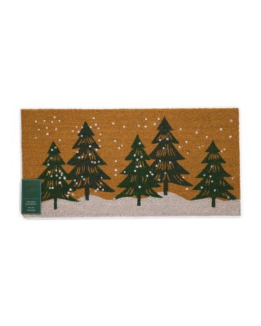 TJ MAXX Christmas, Home doormat, Xmas Tree, Holiday Gift Ideas, 20x40 Winter Trees Doormat,  | TJ Maxx