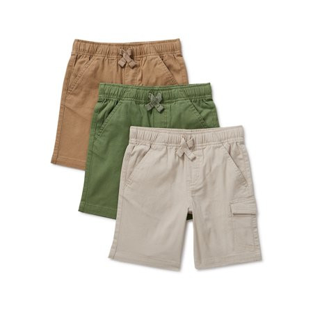365 Kids From Garanimals Boys Stretch Cargo Shorts 3-Piece Sizes 4-10 | Walmart (US)