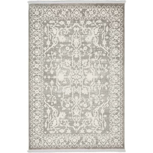 Omri Oriental Light Gray Area Rug | Wayfair North America