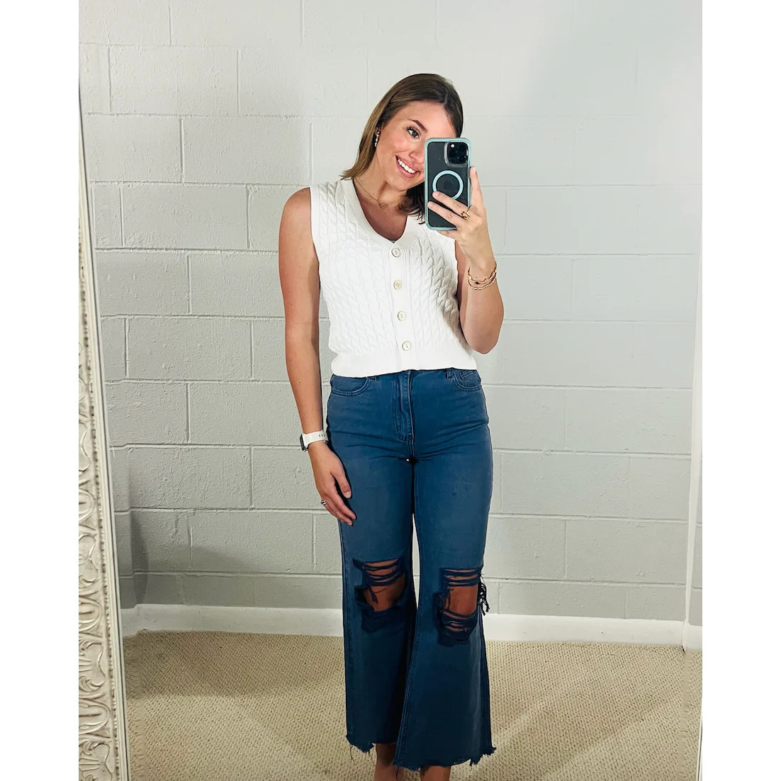 Classic Cable Knit Sweater Vest | Southern Roots Clothing Co.