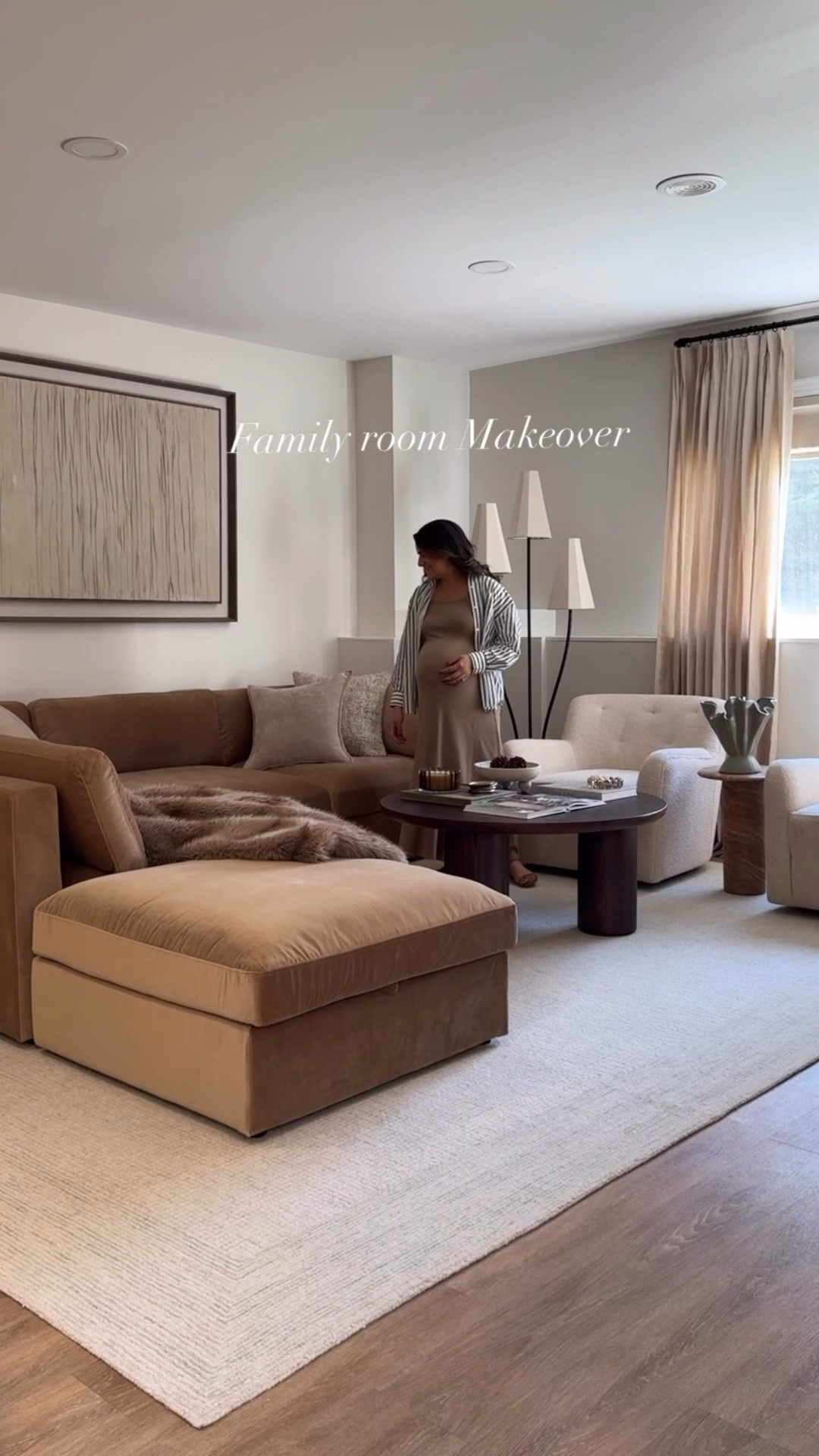 We’re completely in love with how our living room refresh turned out 🥹 We brought in this stunning Bella L-Shape + Storage Ottoman from @bellamia.collections and it instantly made the whole space feel more inviting and cozy. The performance fabric has been such a game changer 🤎 it’s easy to care for, and every cushion cover can come off to wash when needed -a lifesaver for family living👌🏻 Not to mention, it’s beyond comfortable and truly the perfect piece for our family room. 


Velvet sectional, sectional, accent chairs, neutral rug, livingroom room 

#LTKHome #LTKSaleAlert