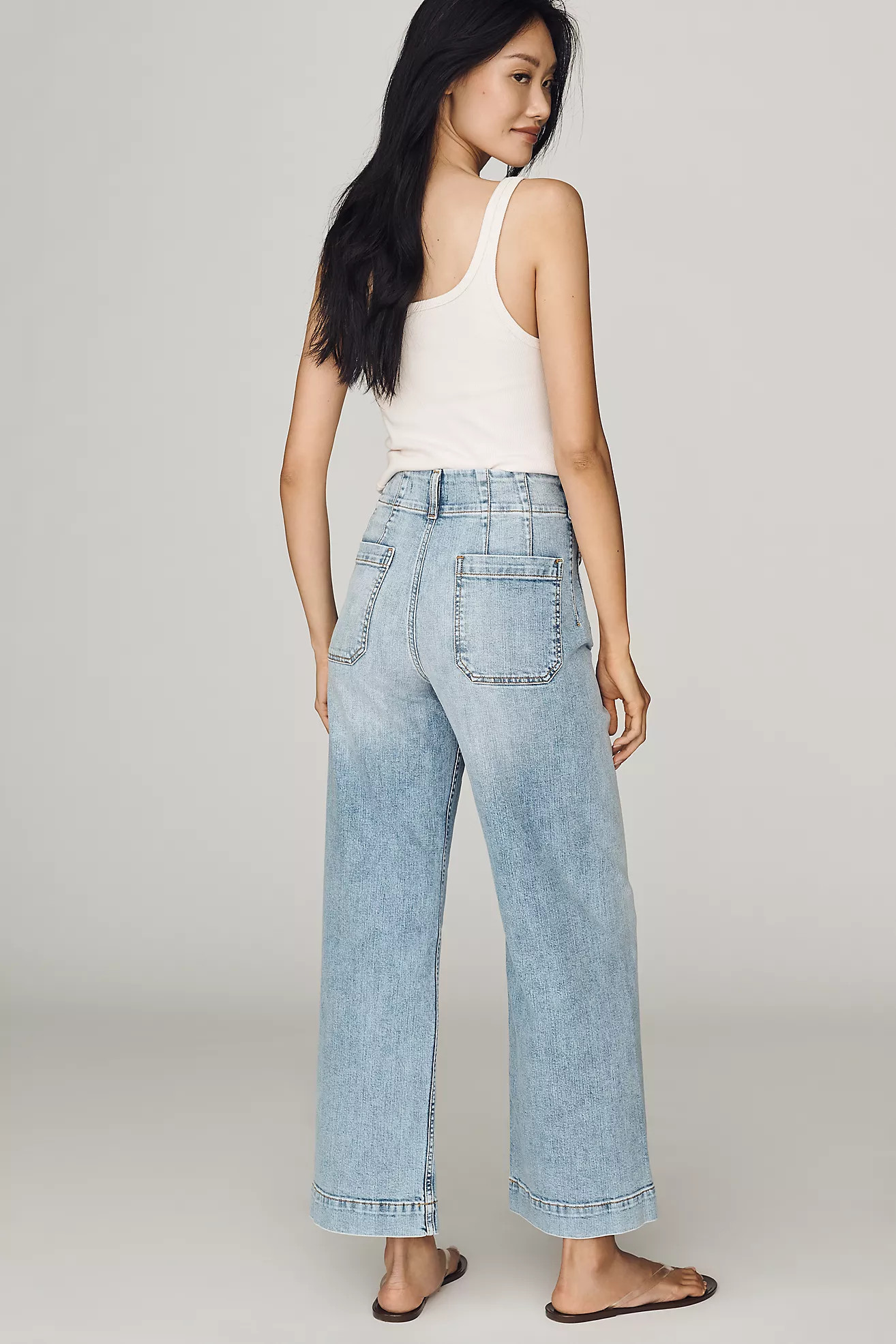 Maeve Colette High-Rise Wide-Leg Full-Length Jeans | Anthropologie (US)