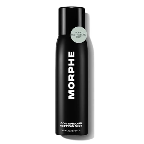 Morphe Continuous Setting Mist - Micro-Fine Makeup Setting Spray with a Natural Radiant Finish - Helps Makeup Resist Caking or Fading & Increases Wear of Foundation (2.8 fl oz) | Amazon (US)