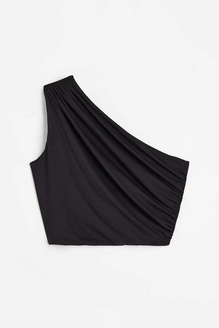 Gathered one-shoulder top | H&M (UK, MY, IN, SG, PH, TW, HK)