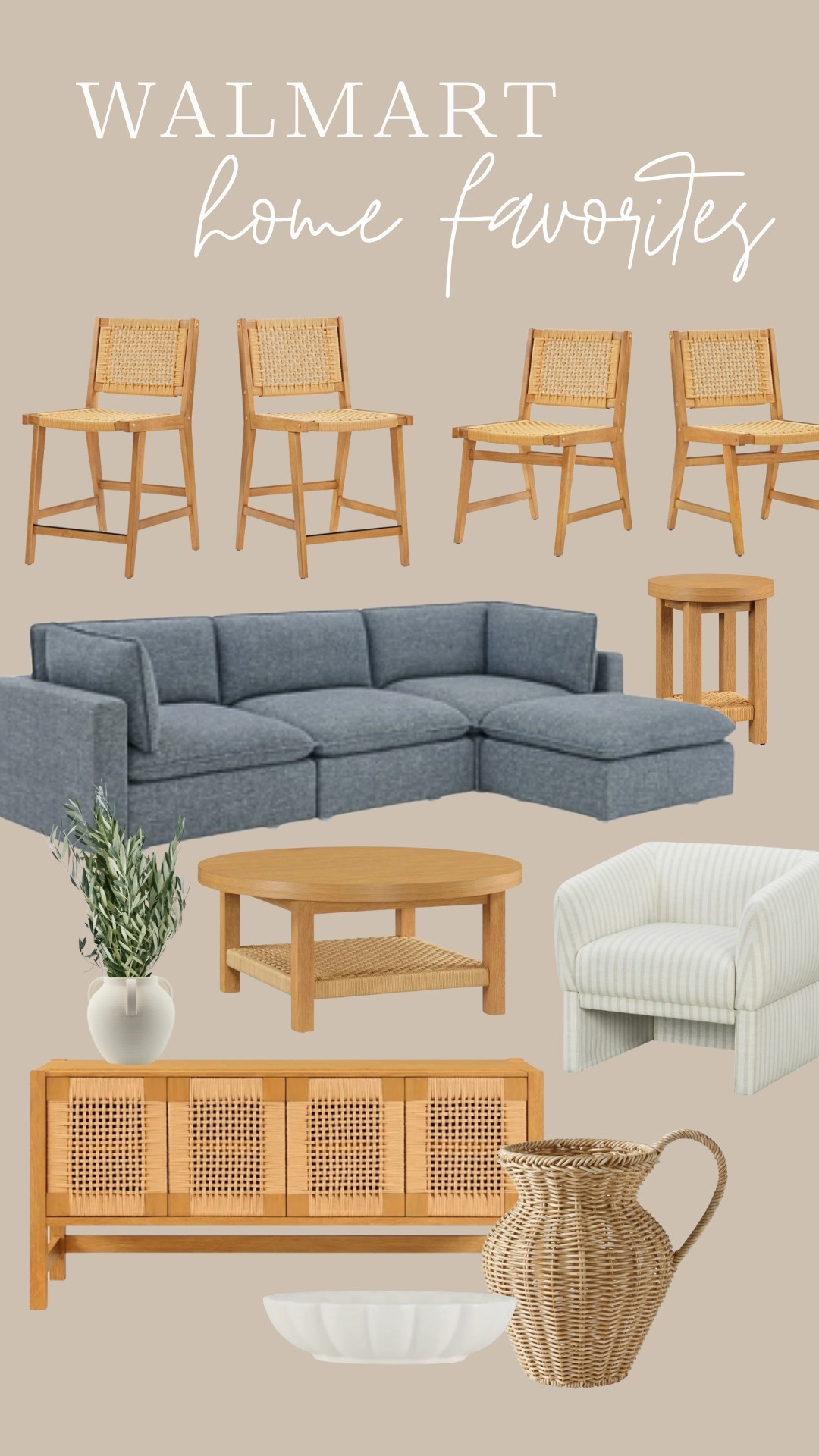 NEW HOME ITEMS! Decor and furniture at Walmart. These sofas look so nice and come in 3 different colors! Modern organic coastal style!

Sectional sofas, coffee tables, console tables, chairs, barstools, woven furniture, woven chairs, dining chairs

#LTKHome #LTKFamily #LTKSaleAlert