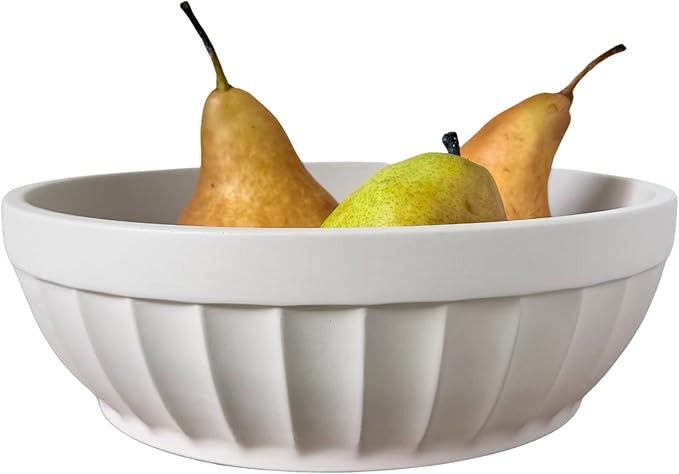 OAKOA Decorative Fruit Bowl for Kitchen Counter - Large Decorative Bowl for Home Decor - Concrete... | Amazon (US)
