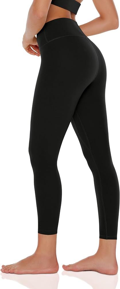 ENERBLOOM Womens Yoga Leggings Workout Tights Pants 25'' High Waisted No Front Seam Tummy Control... | Amazon (US)