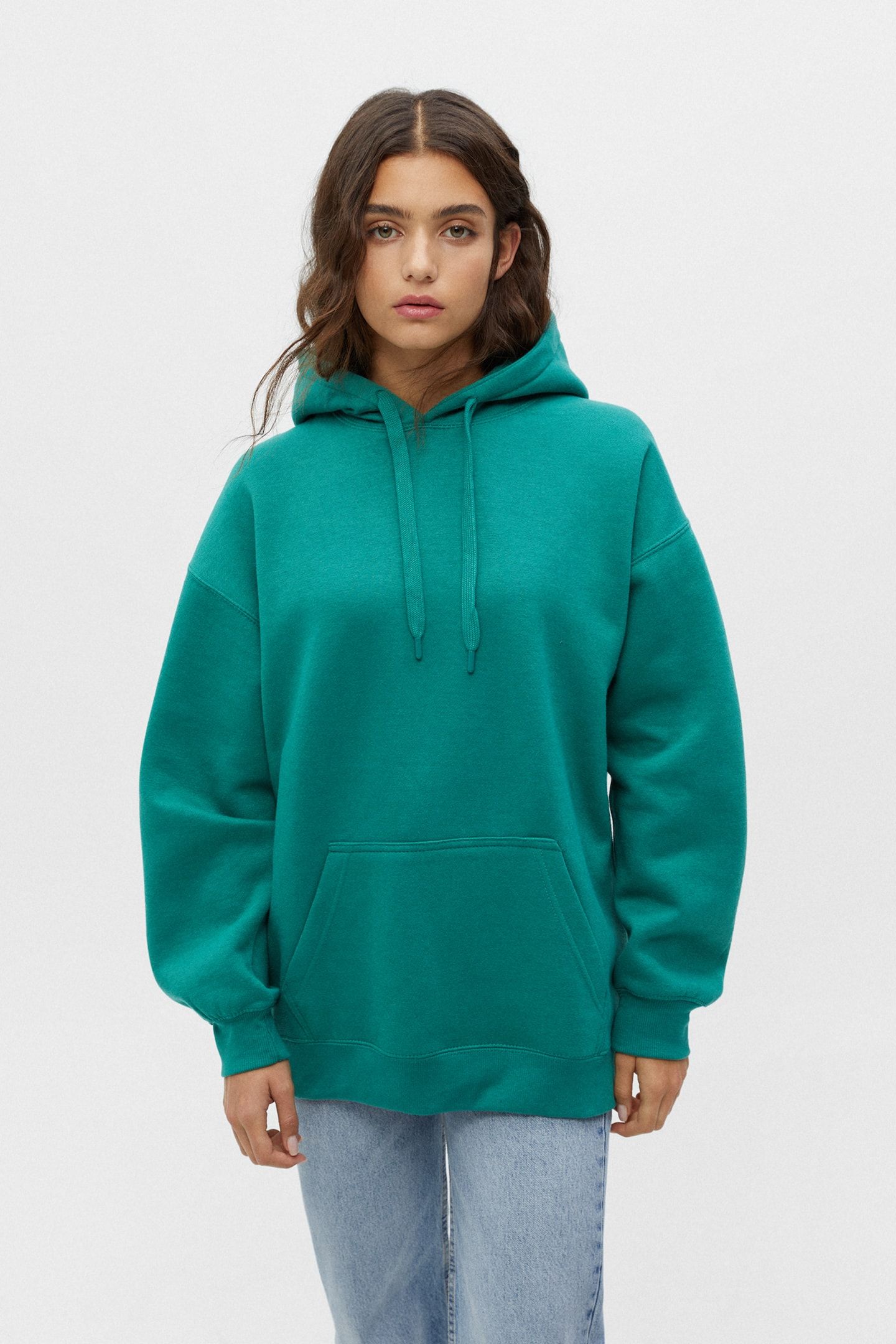 Oversized hooded sweatshirt | PULL and BEAR UK