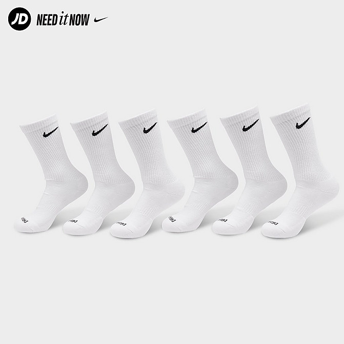 Nike Everyday Plus Cushioned Crew Training Socks (6-Pack) | Finish Line (US)