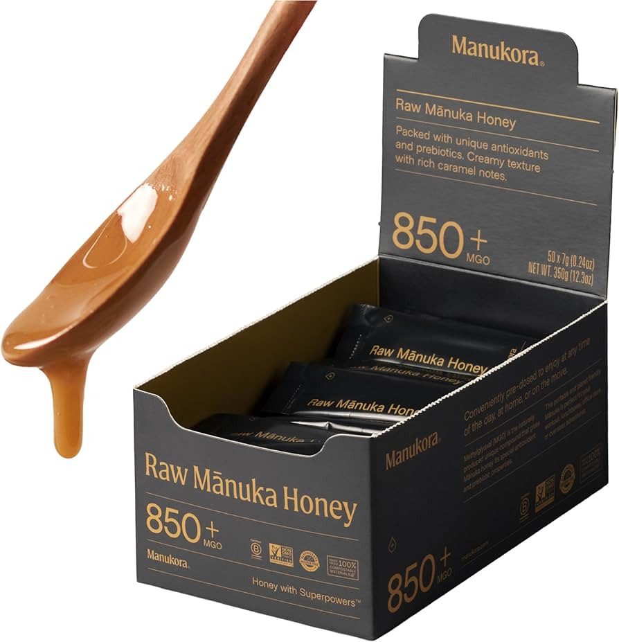 Manukora UMF 20+/MGO 850+ Raw Manuka Honey - Authentic Non-GMO New Zealand Honey, UMF & MGO Certi... | Amazon (US)