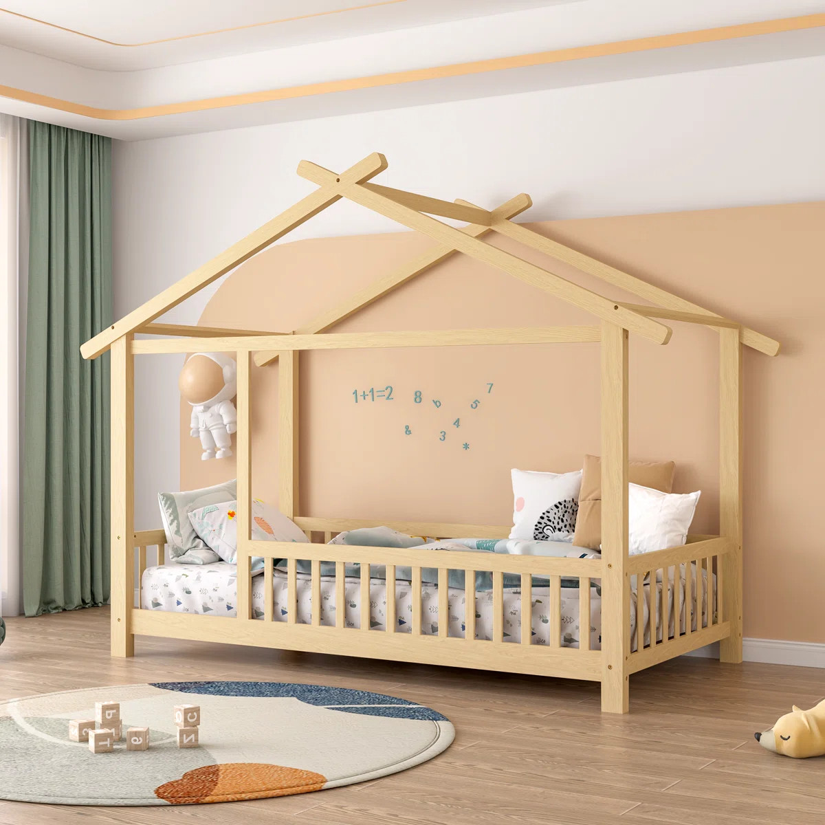 Andry Solid Wood Canopy Bed Kids Bed | Wayfair North America