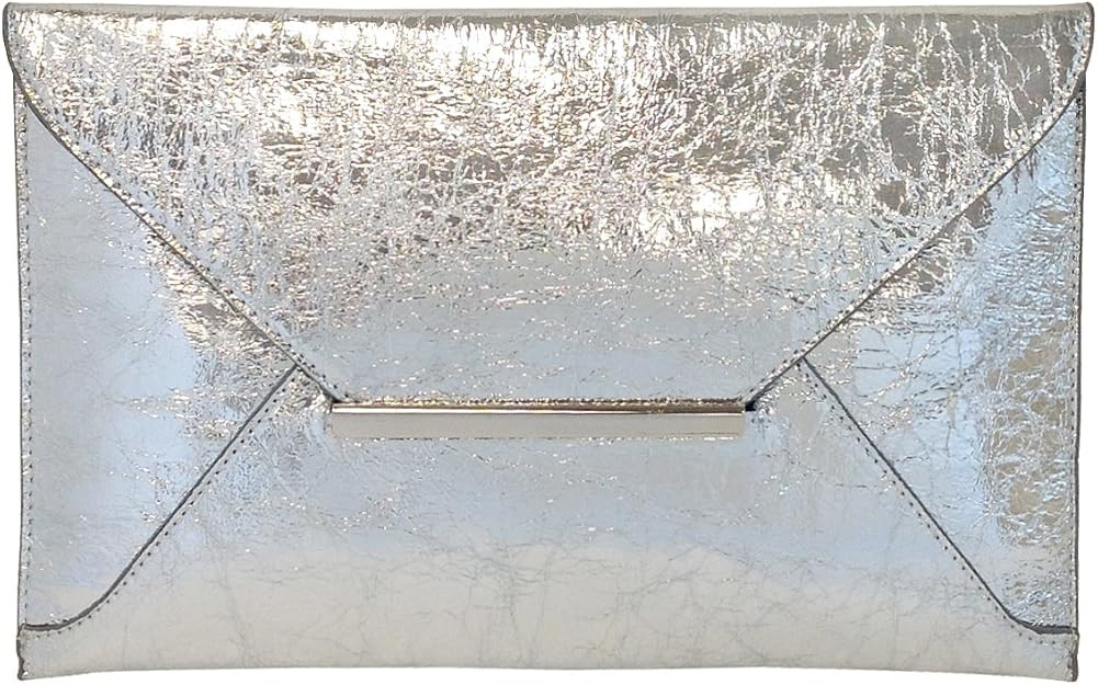 Crushed Metallic Envelope Clutch | Amazon (US)