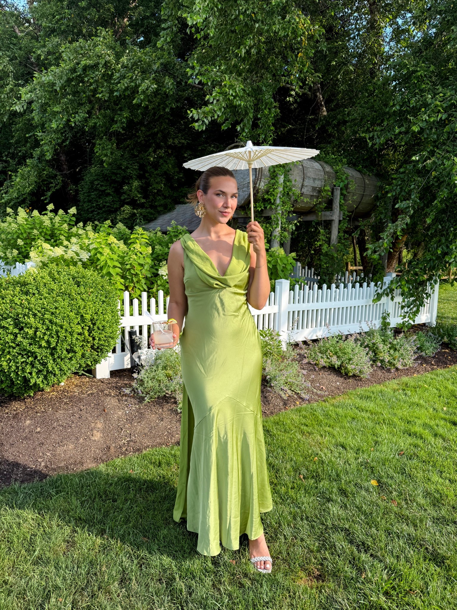 Formal summer wedding guest ready in the prettiest green dress!!!! 

#LTKParties #LTKWedding