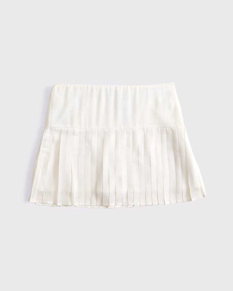 Women's High Rise Drop-Waist Pleated Mini Skort | Women's New Arrivals | Abercrombie.com | Abercrombie & Fitch (US)