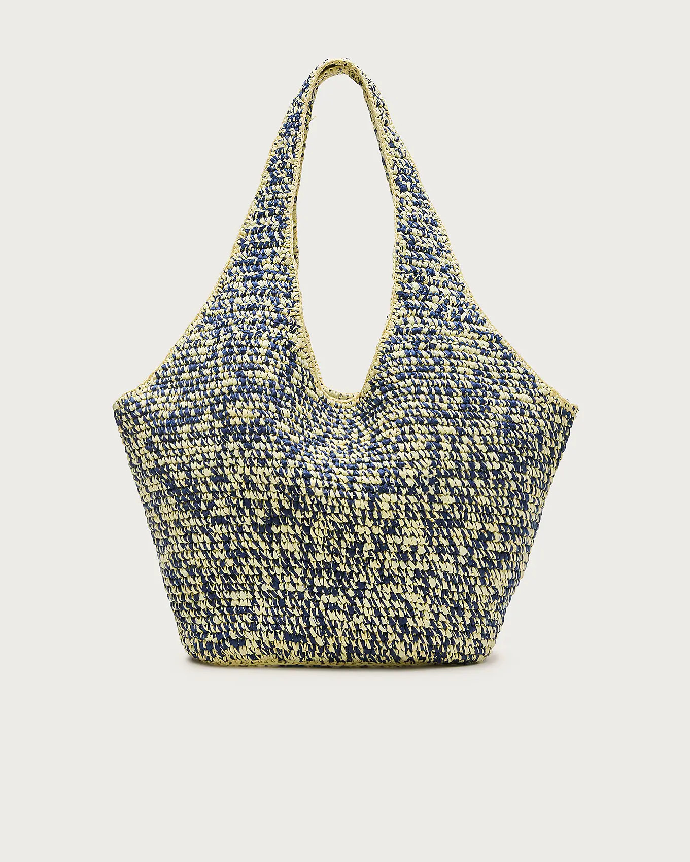 Large handwoven tote in marled straw | J. Crew US