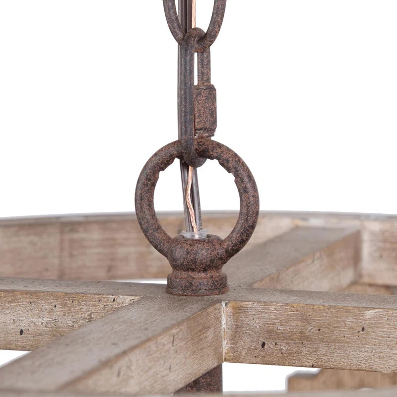 Deaton 4-Light Unique/Statement Drum  Chandelier with Wrought Iron | Wayfair Professional