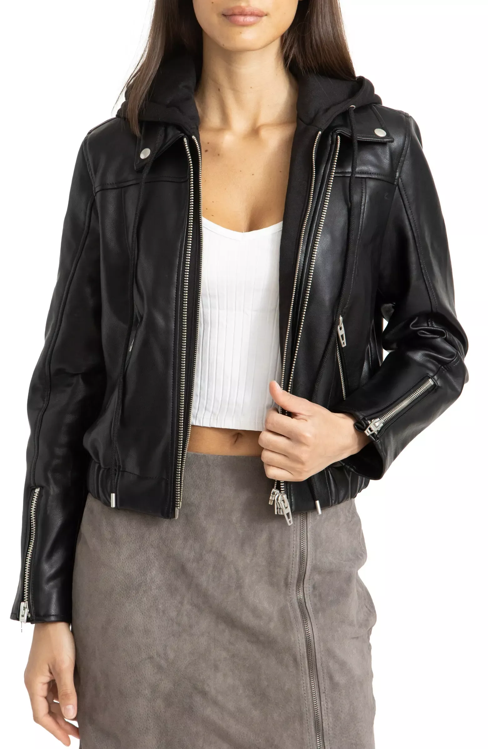 80s Faux Leather Biker Jacket curated on LTK