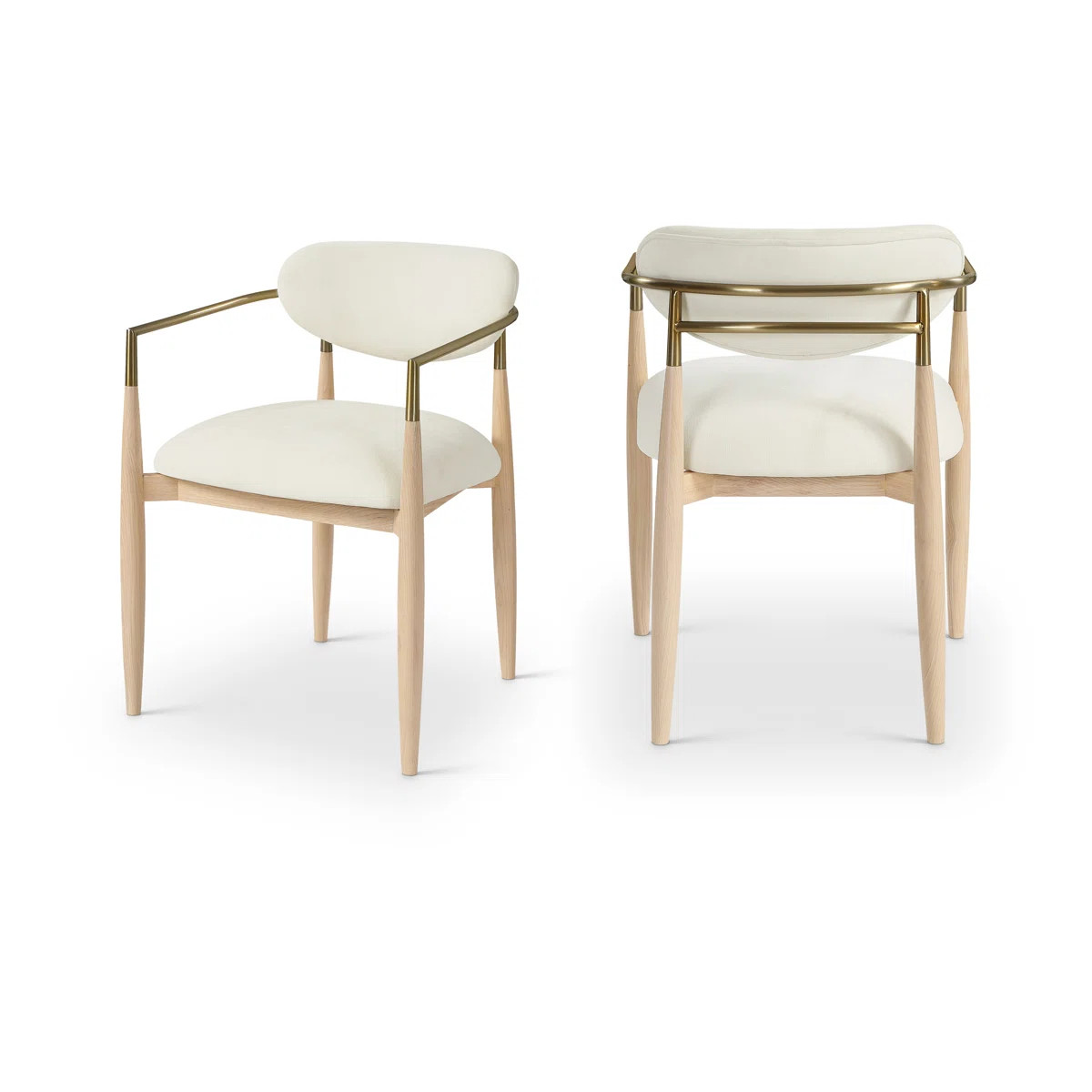 Riccio Performance Fabric Upholstered Dining Arm Chair (Set of 2) | Wayfair North America