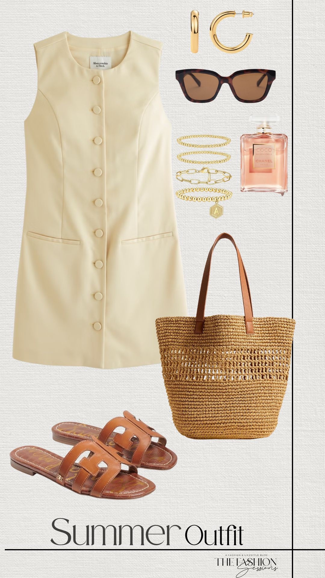 Summer Outfit | Linen Dress | Woven Tote | Sam Edelman Sandal | Coco Chanel | 

#LTKShoeCrush #LTKStyleTip #LTKSeasonal