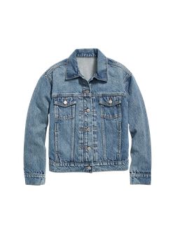 Distressed Classic Jean Jacket for Women | Old Navy (US)