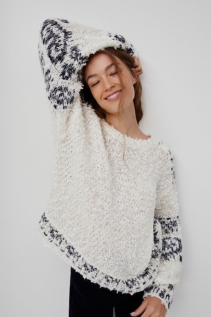 Pilcro Petra Feathered Sweater | Anthropologie (US)