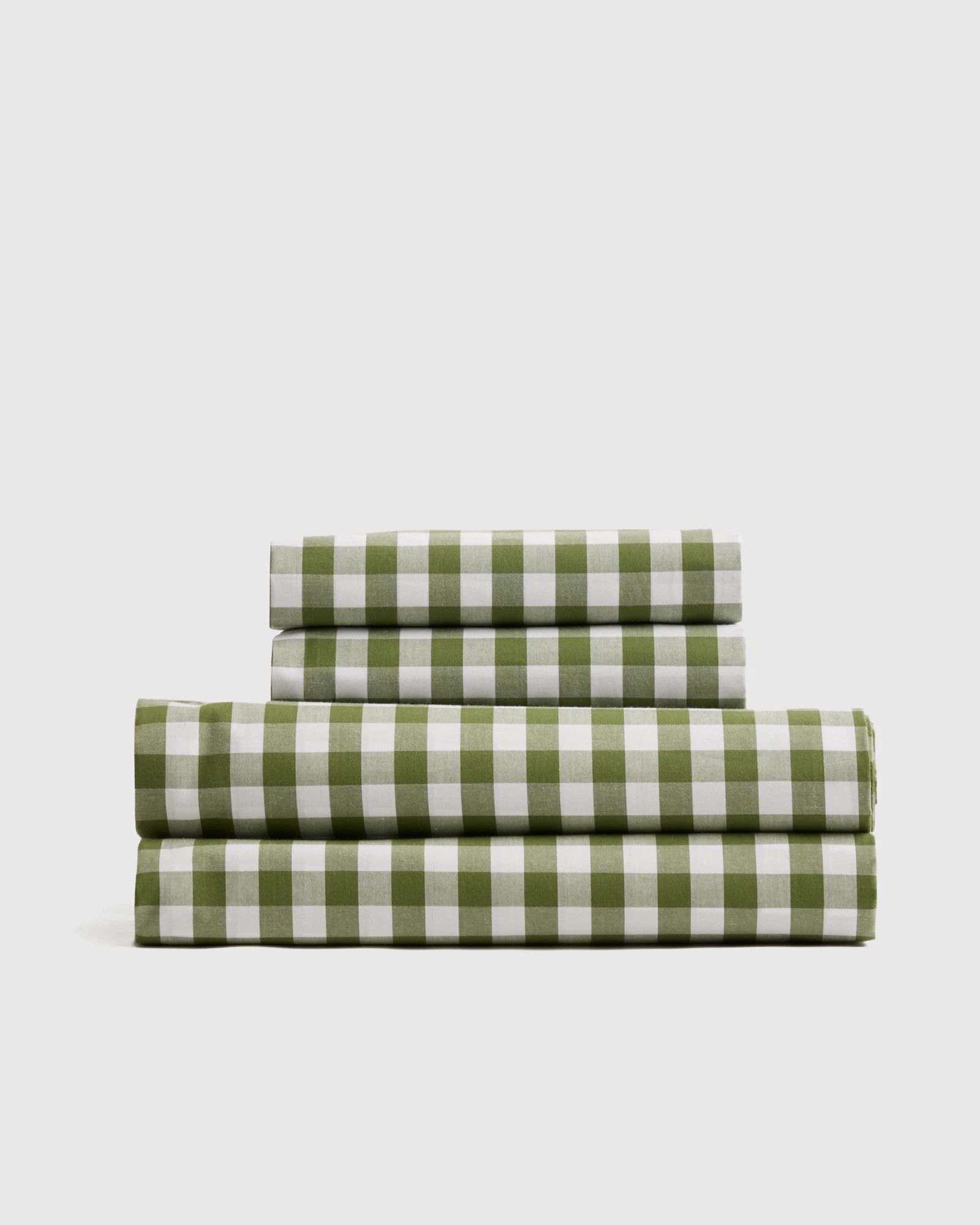 Classic Organic Percale Gingham Sheet Set | Quince