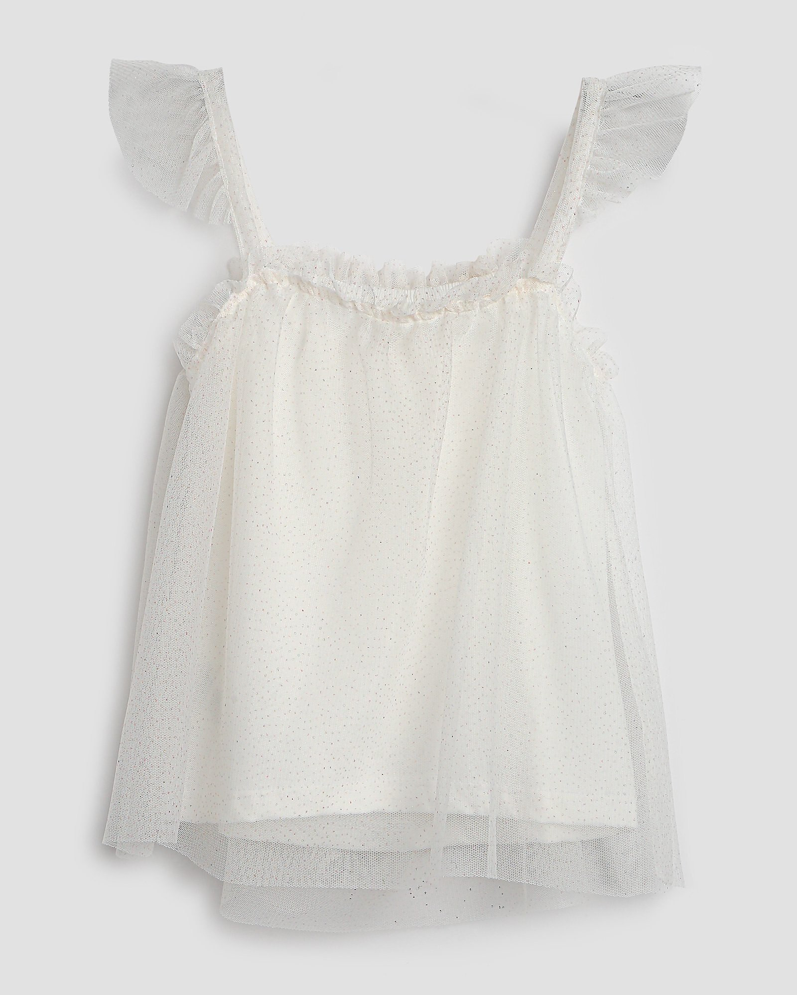 Bata infantil com tule e brilho 1-4A branca | Pool by Riachuelo | Riachuelo (BR)