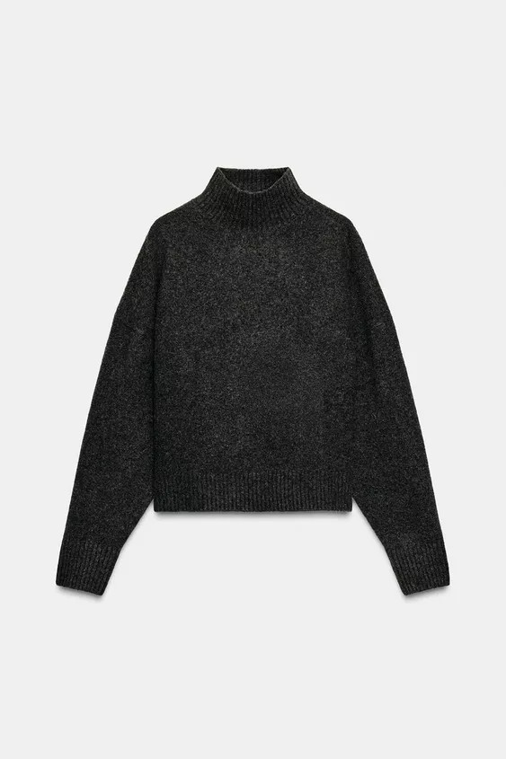 SOFT KNIT HIGH NECK JUMPER | Zara US