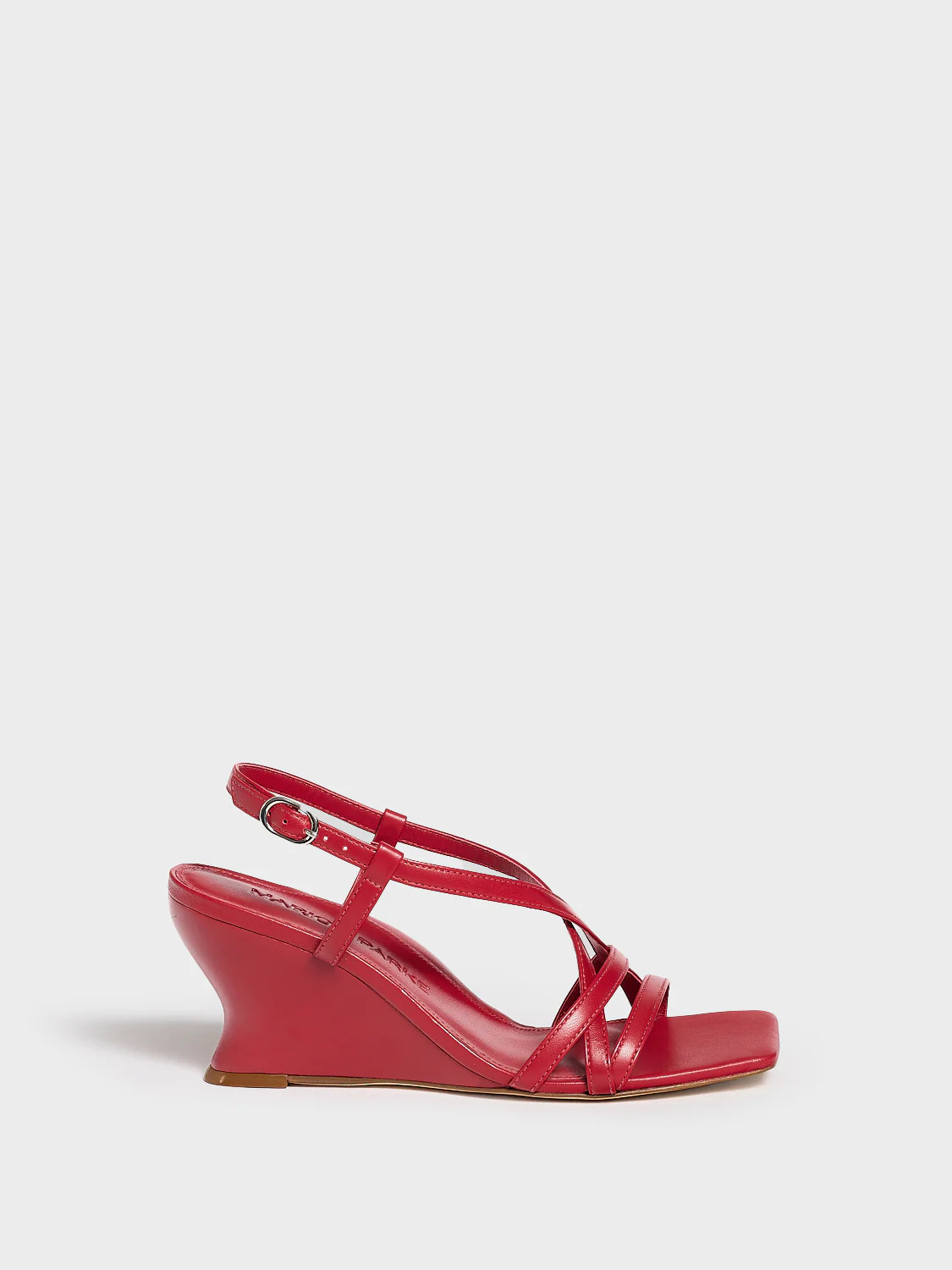 Sabine Wedge in Lipstick Red | Marion Parke