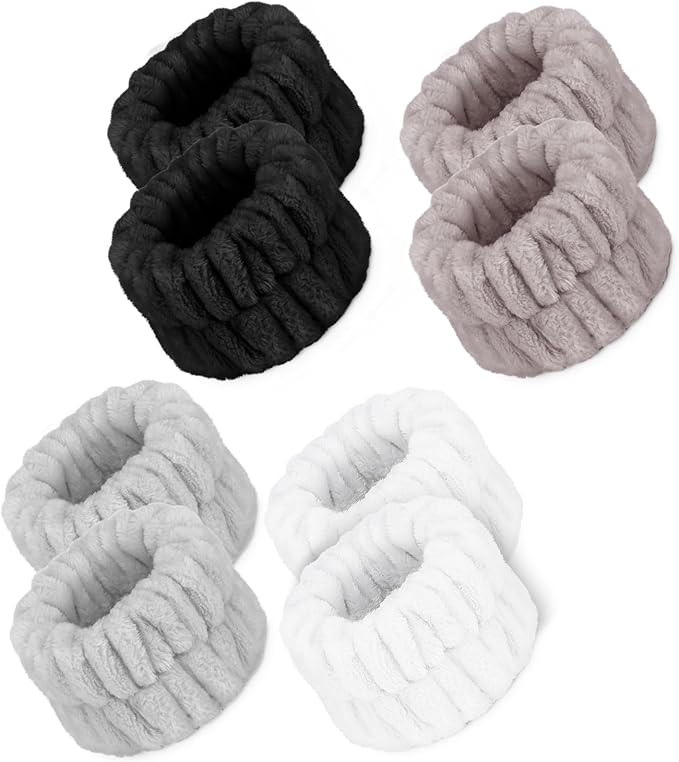 8 Pcs Microfiber Spa Wristbands with Absorbent Towels - Prevent Water from Spilling Down Your Arm... | Amazon (US)