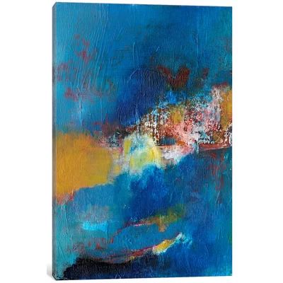 'Rhapsody in Blue I' Painting Print on Canvas East Urban Home Size: 18" H x 12" W x 0.75" D | Wayfair North America