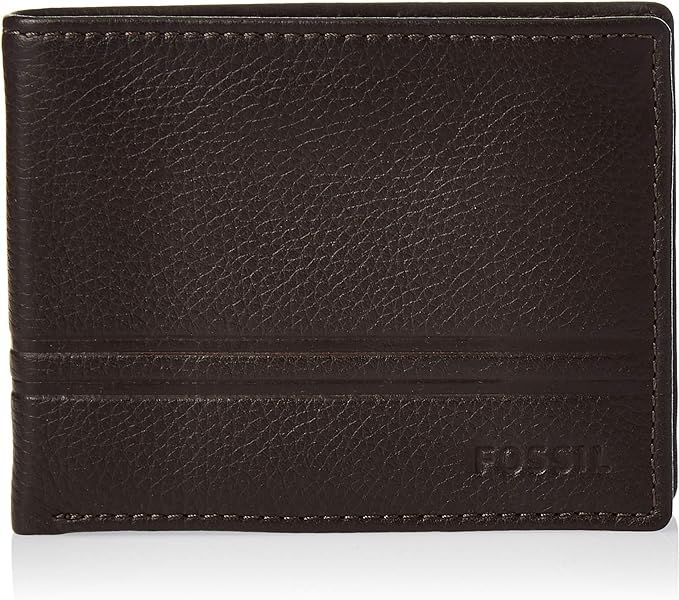 Fossil Men's Wilder Leather Bifold Flip ID Wallet | Amazon (US)