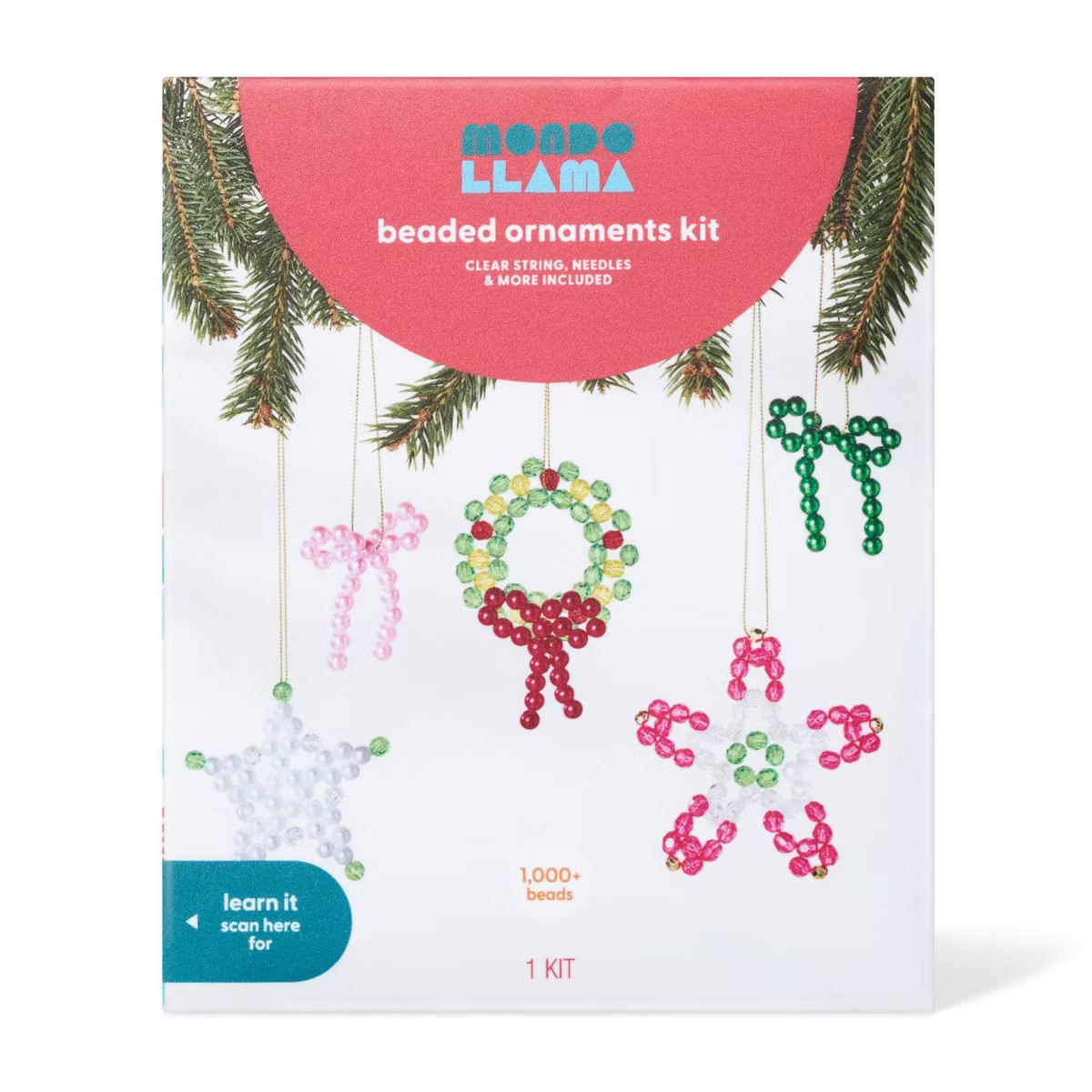 Christmas Craft Beaded Ornaments Kit - Mondo Llama™ | Target