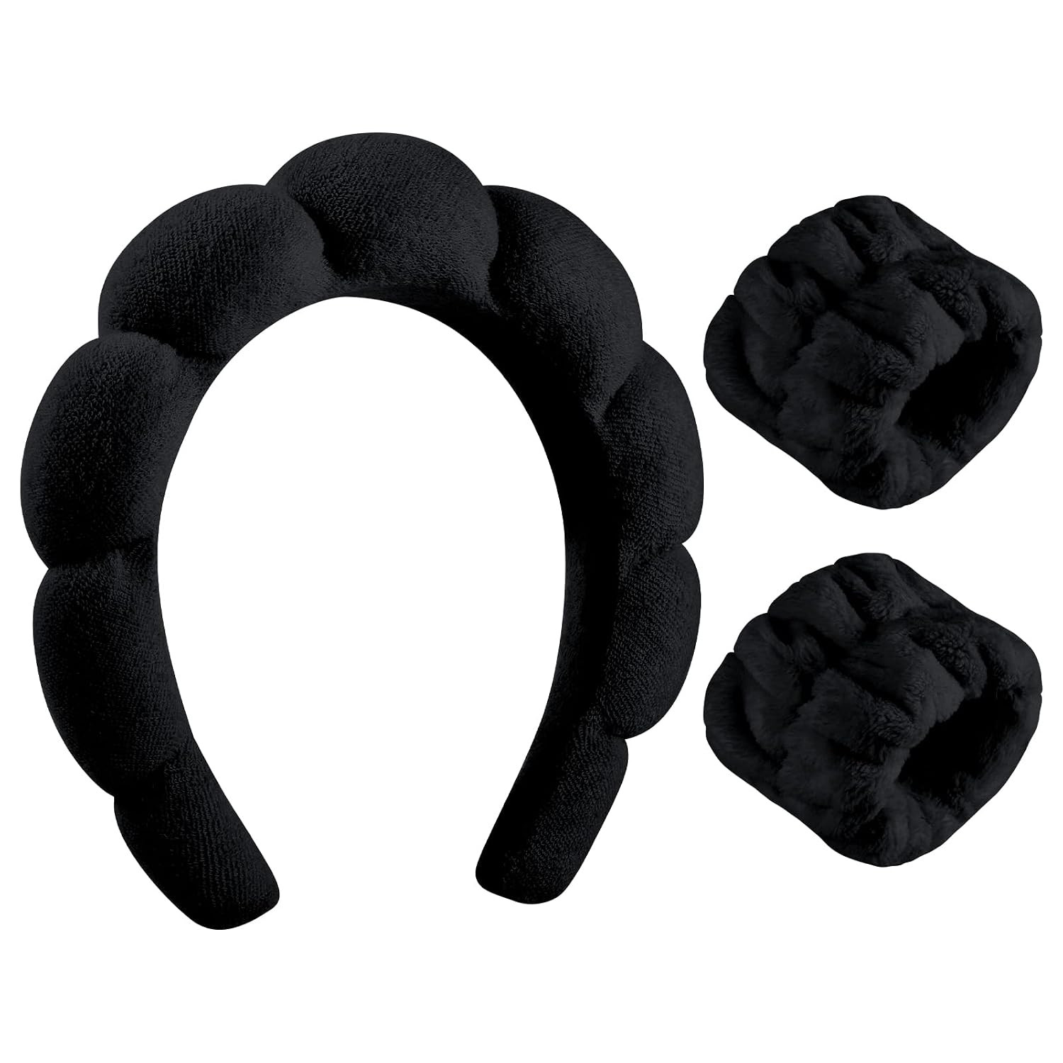 Skincare Headbands and Wristbands Set for Washing Face | Amazon (US)