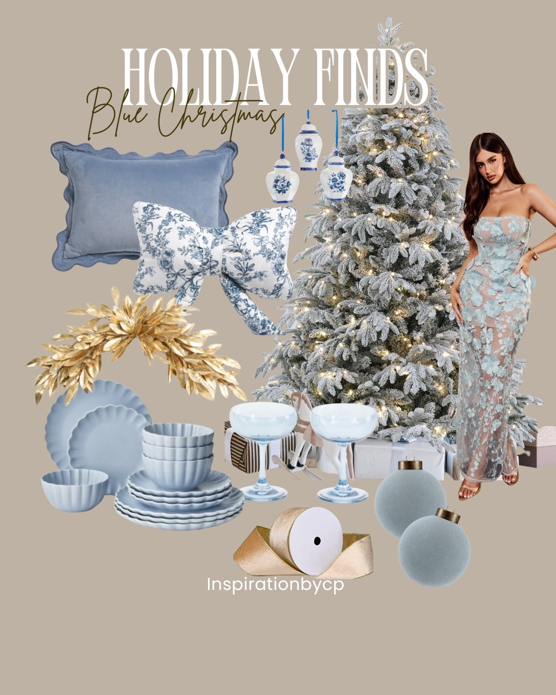 HOLIDAY DECOR INSPO-BLUE CHRISTMAS🩵💙
#holidaydecor #christmas2025 #bluechristmas #chinoiserie #flockedtree #velvet #ornaments #dinnerware #holidaydress #flockedornament #bluedress 

#LTKSeasonal #LTKStyleTip #LTKU