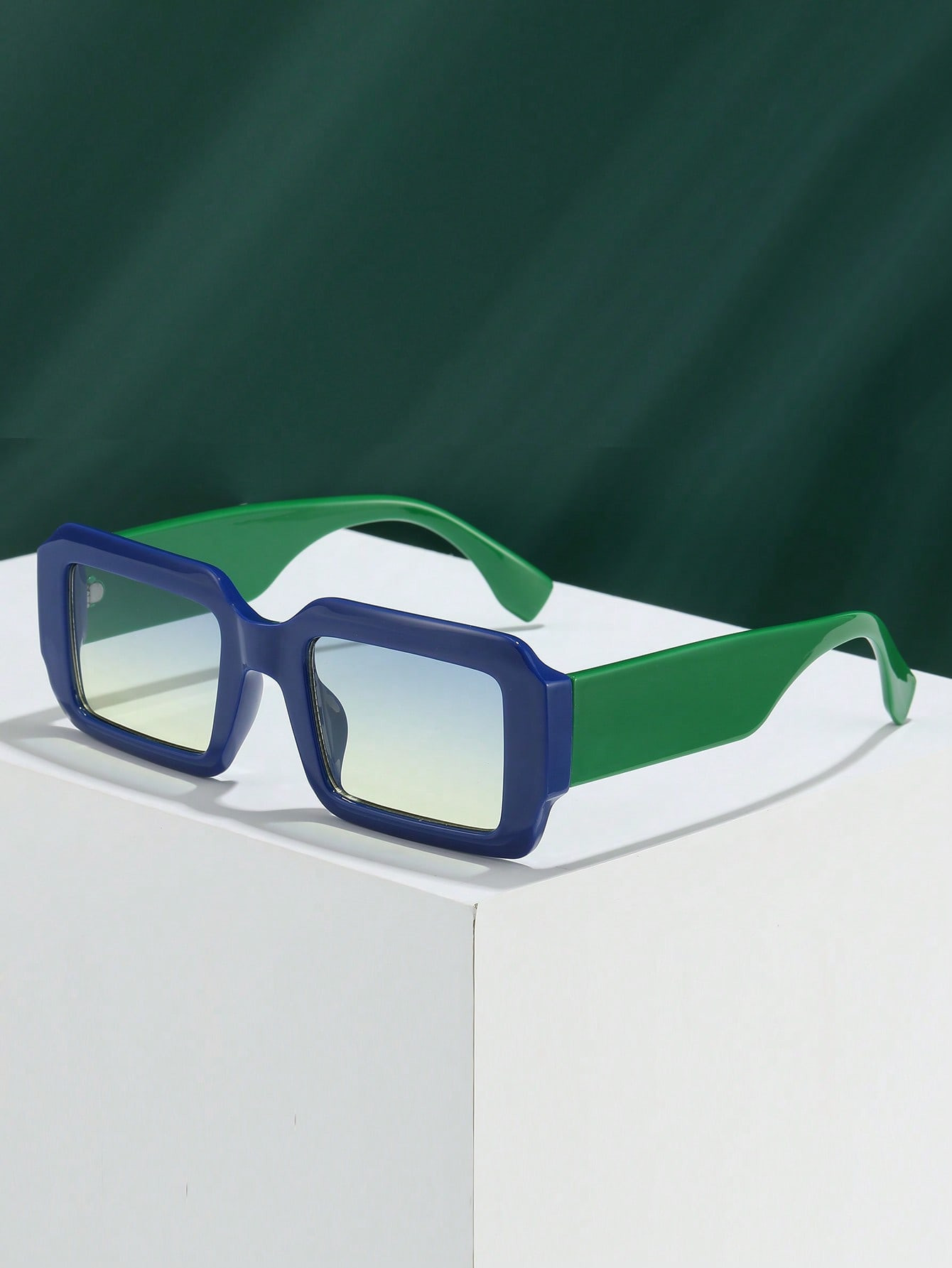 1pc Unisex Retro Square Frame Fashion Glasses, Couple Accessory Beach Accessories Glasses Shades ... | SHEIN