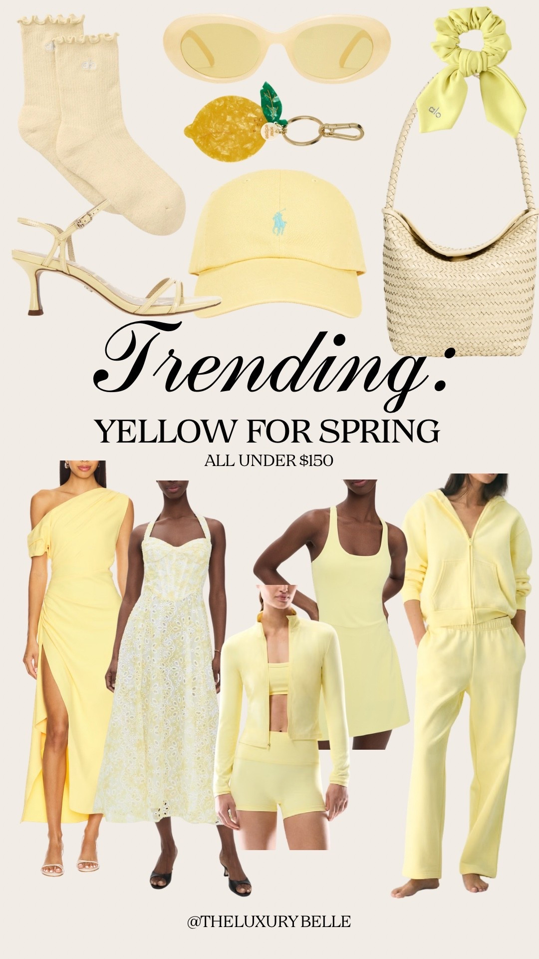 Trending—yellow for spring! All pieces under $150

#LTKSeasonal #LTKgrwm #LTKootd