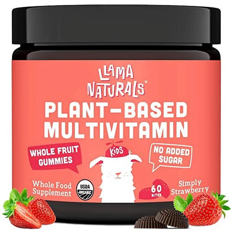Whole Fruit Gummy Vitamins for Kids No Added Sugar, Vegan Kids Multivitamin Gummies, Plant Based ... | Walmart (US)