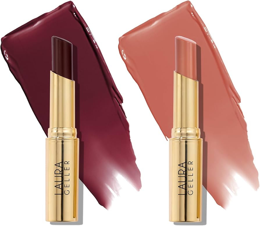 LAURA GELLER NEW YORK Jelly Balm Hydrating Lip Color Duo - Very Black Cherry + Sugar & Spice - Ho... | Amazon (US)