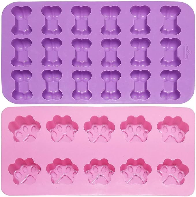 Puppy Dog Paw Baking pan, Dog Bone Cookie Cutter Set, Silicone Mold, Ice Cube Mold, Chocolate Mol... | Amazon (US)