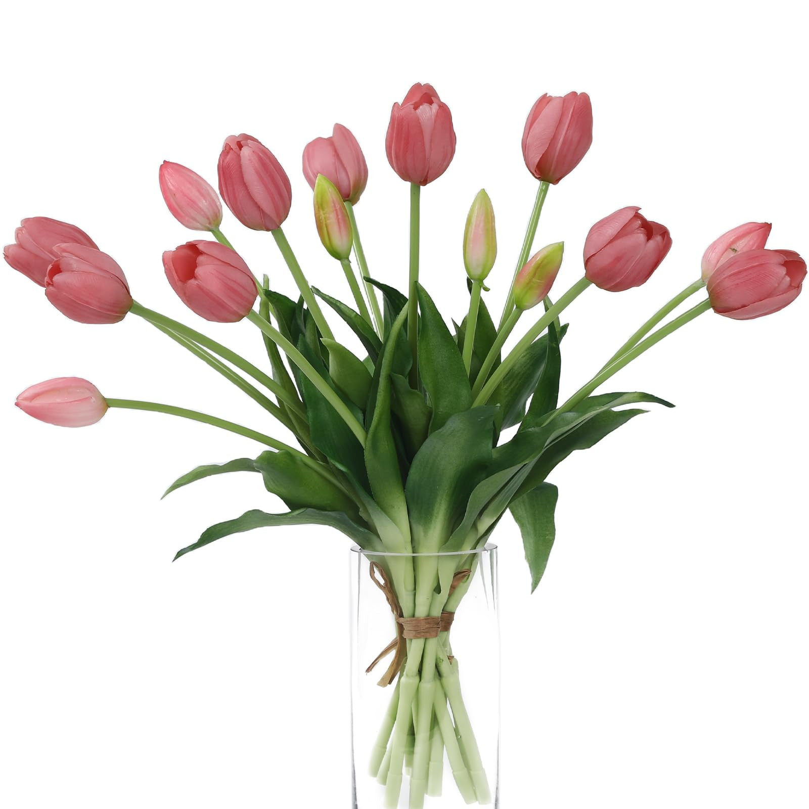 15 Pcs Light Purple Artificial Flowers Tulips Real Touch Latex Plastic Soft Faux Bouquets for Par... | Amazon (US)