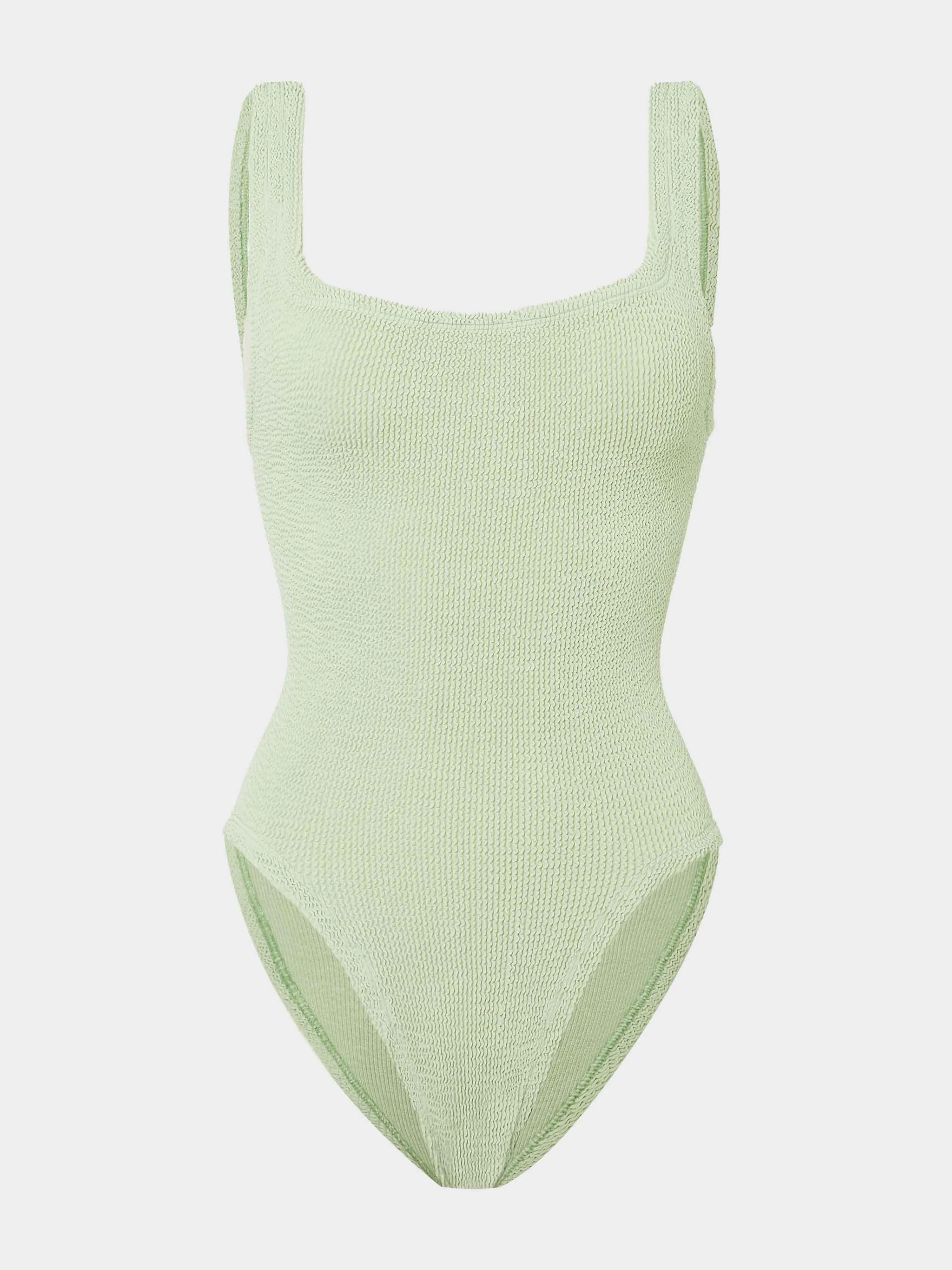 For Fouquet's Square Neck Swim- Sage | HUNZA G