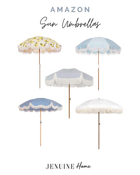 Sun umbrella. Outdoor umbrella. Lemon umbrella. Striped umbrella. Blue umbrella. White umbrella. Serena and lily look alike. Outdoor porch. Patio. Outdoor dining  