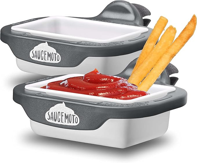 Saucemoto Dip Clip | An in-car sauce holder for ketchup and dipping sauces. As seen on Shark Tank... | Amazon (US)